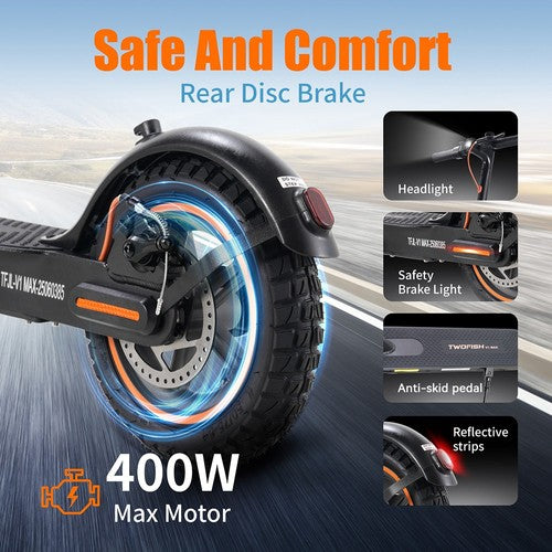 TWOFISH V1 MAX Electric Scooter, 400W Motor TWOFISH V1 MAX Electric Scooter, 400W Motor